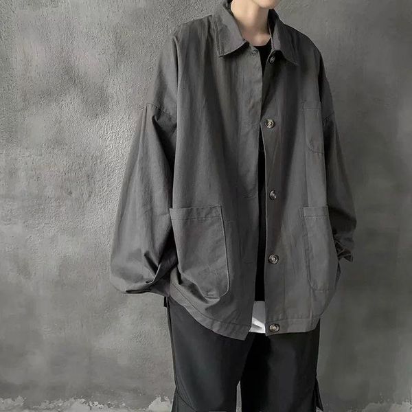 men's casual shirts 2021 fashionable coats big pocket style shirt work clothes fashion hawaiian deep grey camisa masculina, White;black
men's casual shirts 2021 fashionable coats big pocket style shirt work clothes fashion hawaiian deep grey camisa masculina, White;black