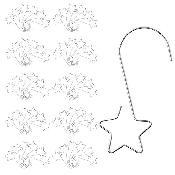 50 pcs christmas ornaments hooks stainless steel star-shaped hangers for christmas tree decorations, silver
50 pcs christmas ornaments hooks stainless steel star-shaped hangers for christmas tree decorations, silver