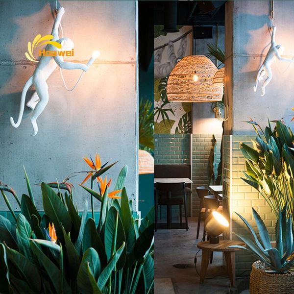 nordic resin monkey wall lamps e27 led wall lights resin monkey rope decorations living room retro stairs light fixtures
nordic resin monkey wall lamps e27 led wall lights resin monkey rope decorations living room retro stairs light fixtures