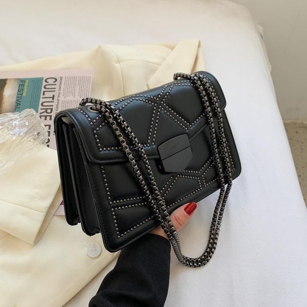 evening bags messenger bag rivet chain brand designer leather crossbody for women 2021 simple fashion shoulder lady luxury handbags
evening bags messenger bag rivet chain brand designer leather crossbody for women 2021 simple fashion shoulder lady luxury handbags