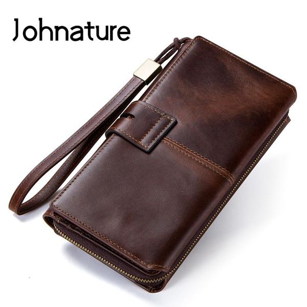 wallets johnature 2021 crazy horse leather day clutches vintage hasp solid casual long men standard tri-fold purse, Red;black
wallets johnature 2021 crazy horse leather day clutches vintage hasp solid casual long men standard tri-fold purse, Red;black
