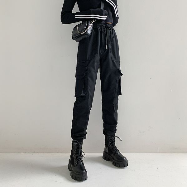 new 2021 women's high waist pocket spring sports style harajuku cargo pants elastics trousers se52, Black;white
new 2021 women's high waist pocket spring sports style harajuku cargo pants elastics trousers se52, Black;white
