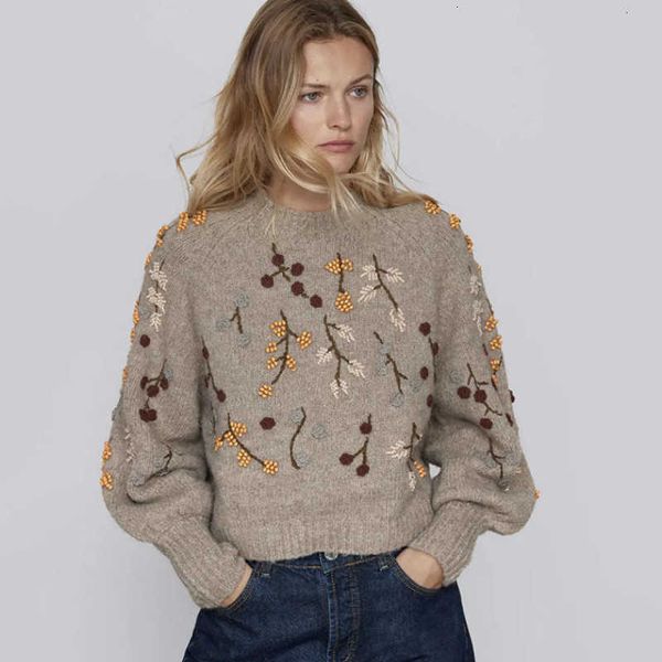 women's sweaters long sleeve handmade beaded floral sweater women crop vintage khaki autumn knitted pullover fall jumper 27u9, White;black
women's sweaters long sleeve handmade beaded floral sweater women crop vintage khaki autumn knitted pullover fall jumper 27u9, White;black