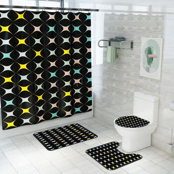 bath mats partysu bathroom shower curtain mat cover non-slip carpet with four-piece accessories
bath mats partysu bathroom shower curtain mat cover non-slip carpet with four-piece accessories