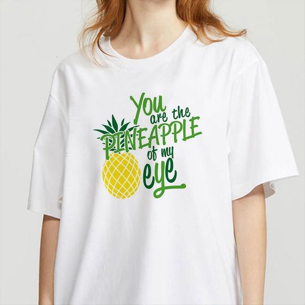 pineapple fruit printed clothing womens t shirt fashion graphic kawaii camisas, White
pineapple fruit printed clothing womens t shirt fashion graphic kawaii camisas, White