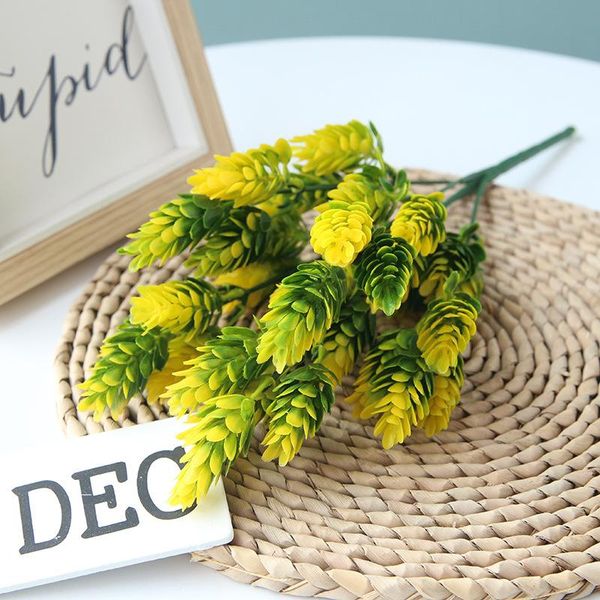 artificial plastic pine nuts fake plants for christmas party faux grass home decor
artificial plastic pine nuts fake plants for christmas party faux grass home decor
