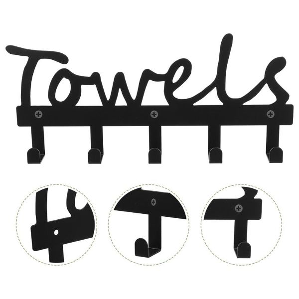 hooks & rails 1pc letters design towel rack creative durable hook home sundries black
hooks & rails 1pc letters design towel rack creative durable hook home sundries black