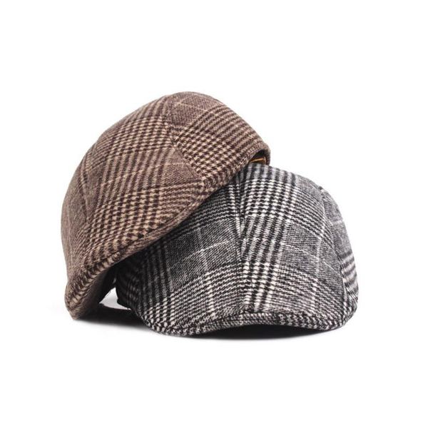 berets spring atutumn winter plaid beret men's casual street sboy outdoor visors hats england style wild octagonal cap, Blue;gray
berets spring atutumn winter plaid beret men's casual street sboy outdoor visors hats england style wild octagonal cap, Blue;gray