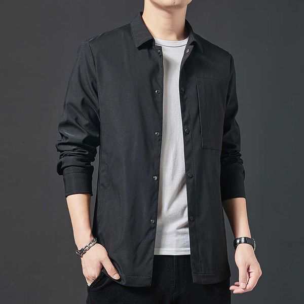 daoheng autumn and winter business leisure versatile fashion trend breathable lapel men's et shirt coat, Black;brown
daoheng autumn and winter business leisure versatile fashion trend breathable lapel men's et shirt coat, Black;brown
