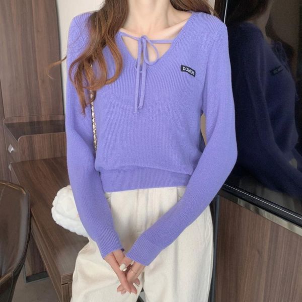women's sweaters real price s autumn and winter 2021 korean style tied, White;black
women's sweaters real price s autumn and winter 2021 korean style tied, White;black