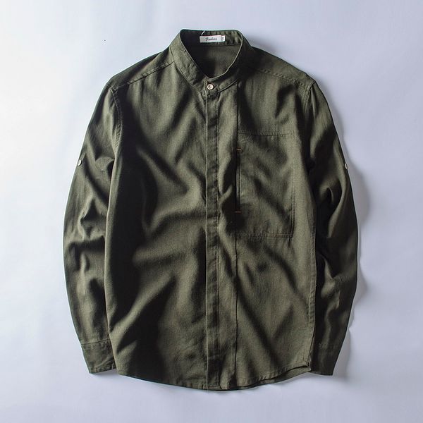 2021 new brazil style long sleeve autumn stand collar dark green shirts men flax and cotton solid fashion shirt male 4xl overhemd mzfi, White
2021 new brazil style long sleeve autumn stand collar dark green shirts men flax and cotton solid fashion shirt male 4xl overhemd mzfi, White