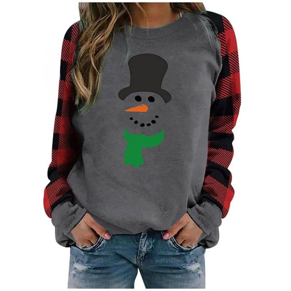 women's hoodies & sweatshirts women plaid printing harajuku christmas fashion splicing casual round neck long sleeve pullover ropa de, Black
women's hoodies & sweatshirts women plaid printing harajuku christmas fashion splicing casual round neck long sleeve pullover ropa de, Black