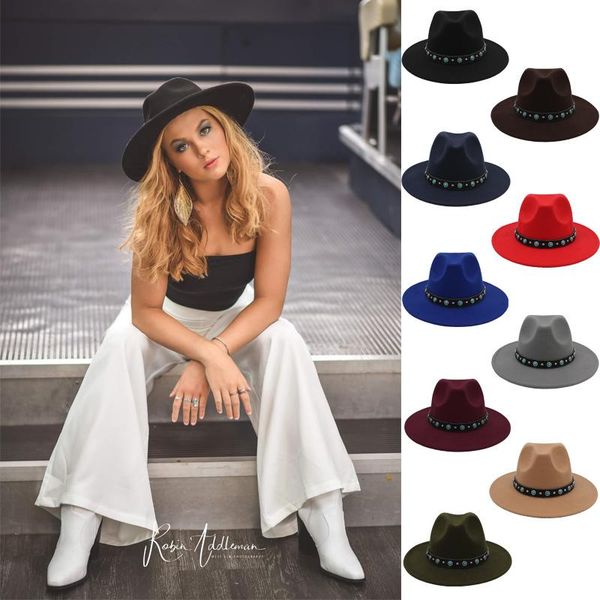 wide brim hats traveling in autumn and winter, woollen jazz hat, female british brim, shanghai beach, male panama couple hat, Blue;gray
wide brim hats traveling in autumn and winter, woollen jazz hat, female british brim, shanghai beach, male panama couple hat, Blue;gray