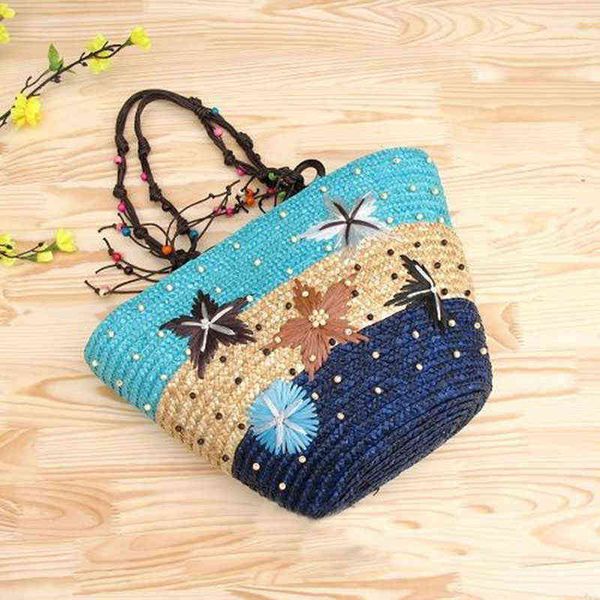 shopping bags new starfish straw bohemia women's shoulder large capacity summer beach wheat pole weave handbag female tote 220301
shopping bags new starfish straw bohemia women's shoulder large capacity summer beach wheat pole weave handbag female tote 220301