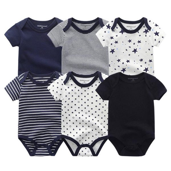 6pcs newborn girls baby clothing solid cotton baby boy clothes short sleeve bodysuits girl clothes print roupas de, Blue
6pcs newborn girls baby clothing solid cotton baby boy clothes short sleeve bodysuits girl clothes print roupas de, Blue