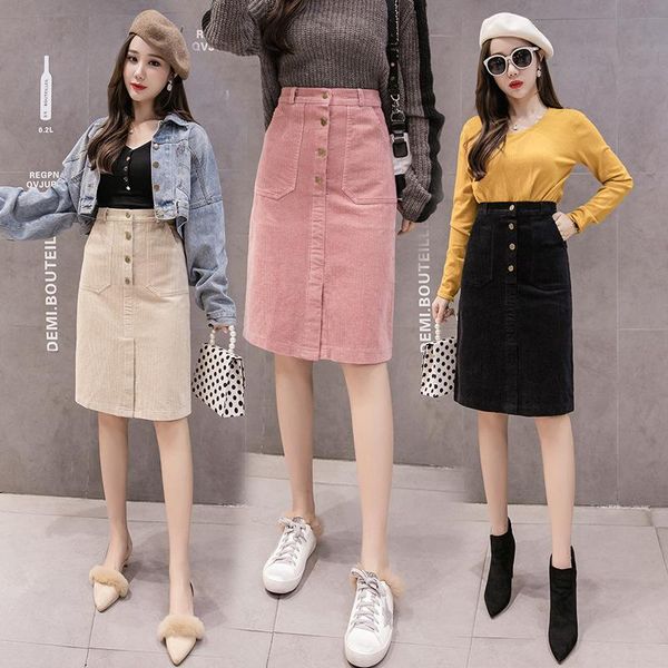 autumn& winter new arrival high waist slimming simple pink corduroy retro casual all-match women a-line long skirt ing, Black
autumn& winter new arrival high waist slimming simple pink corduroy retro casual all-match women a-line long skirt ing, Black