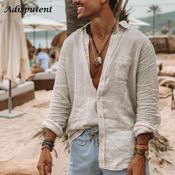 men's casual shirts adisputent shirt blouse cotton linen loose short sleeve tee 2021 summer men, White;black
men's casual shirts adisputent shirt blouse cotton linen loose short sleeve tee 2021 summer men, White;black