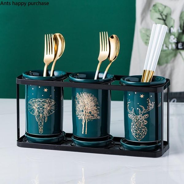 storage bottles & jars green ceramic chopsticks box three cylinder suit drain rack cutlery spoon kitchen supplies
storage bottles & jars green ceramic chopsticks box three cylinder suit drain rack cutlery spoon kitchen supplies