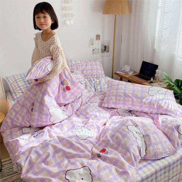 bedding sets bear duvet cover set single full 100% cotton kawaii cartoon comforter with zipper, flat sheet pillowcase
bedding sets bear duvet cover set single full 100% cotton kawaii cartoon comforter with zipper, flat sheet pillowcase