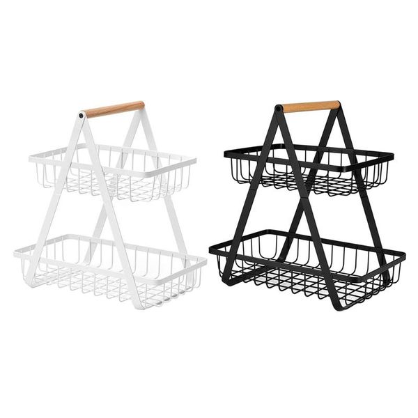 storage baskets bread basket fruit bowl rack for camping picnic with wooden handle 
storage baskets bread basket fruit bowl rack for camping picnic with wooden handle