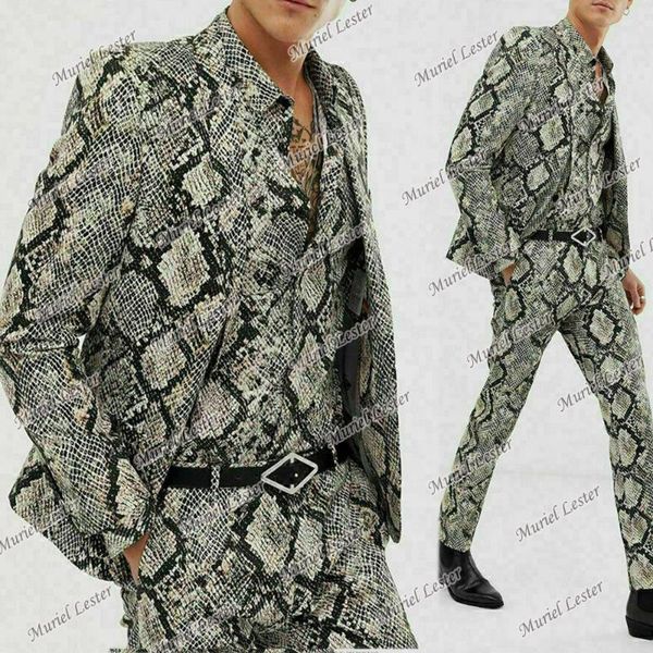 men's suits & blazers printed snake wedding mens formal ternos blazer smoking masculino custom made 2 pieces jackets with pant groom we, White;black
men's suits & blazers printed snake wedding mens formal ternos blazer smoking masculino custom made 2 pieces jackets with pant groom we, White;black