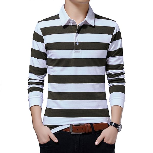 2021 autumn thick new men's t shirt striped patterm turn-down collar cotton long sleeve t-shirt big size tee nq9n, White;black
2021 autumn thick new men's t shirt striped patterm turn-down collar cotton long sleeve t-shirt big size tee nq9n, White;black