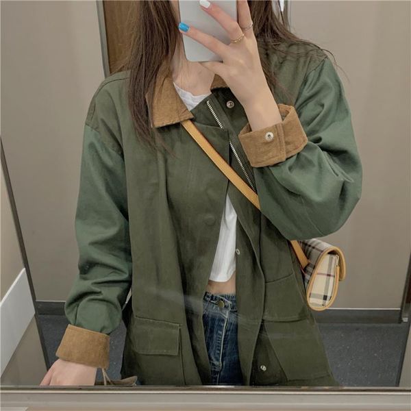 women's trench coats hzirip women 2021 autumn female coat work outfit gentle elegant warm contrast loose windbreaker all-match office l, Tan;black
women's trench coats hzirip women 2021 autumn female coat work outfit gentle elegant warm contrast loose windbreaker all-match office l, Tan;black