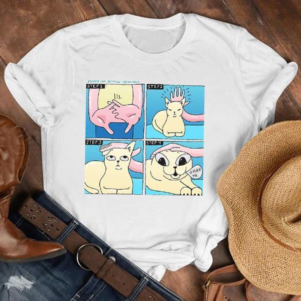 and women lady 90s men cat funny womens casual style short sleeve cartoon shirt clothes tee female print, White;black
and women lady 90s men cat funny womens casual style short sleeve cartoon shirt clothes tee female print, White;black
