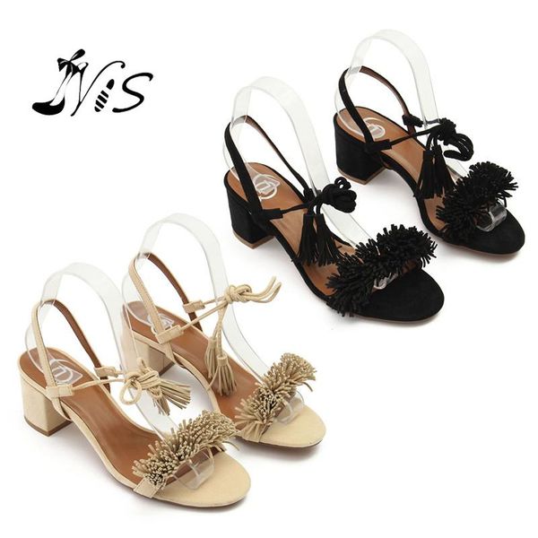 nis women sandals heel women ankle lace up high heels summer sandals pumps shoes tassel block heel casual shoes size 35-41, Black
nis women sandals heel women ankle lace up high heels summer sandals pumps shoes tassel block heel casual shoes size 35-41, Black
