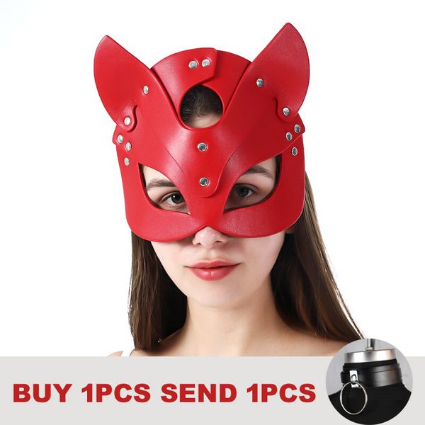 women leather mask half face fox cosplay leather mask halloween party masquerade ball fancy masks erotic female, Black;white
women leather mask half face fox cosplay leather mask halloween party masquerade ball fancy masks erotic female, Black;white