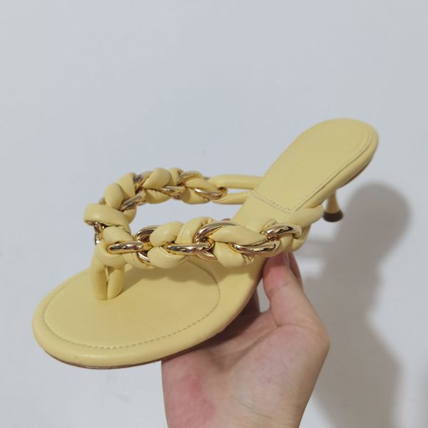 summer women sandals slip on peep toe metal chain decor slides brand designer runway heel shoes 60% off store online, Black
summer women sandals slip on peep toe metal chain decor slides brand designer runway heel shoes 60% off store online, Black