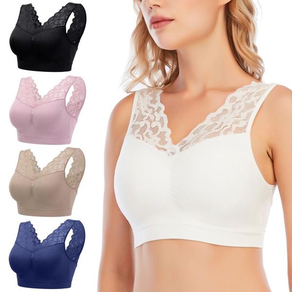 deep v neck lace bras women brassiere push up padded seamless comfortable bralette sportswear, White;black
deep v neck lace bras women brassiere push up padded seamless comfortable bralette sportswear, White;black