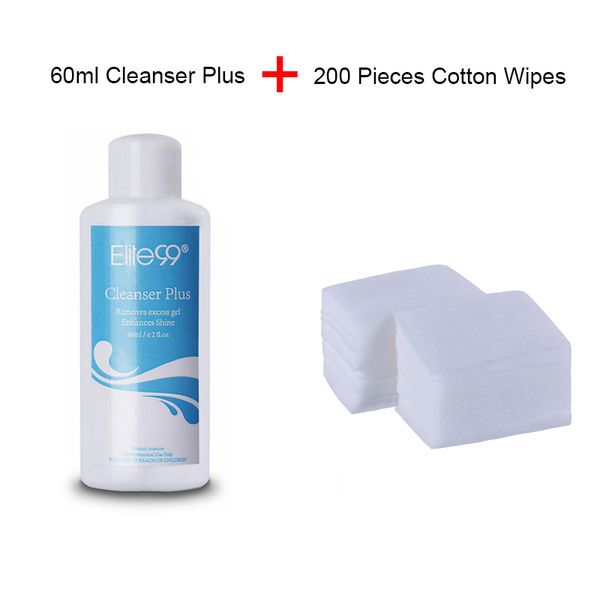 elite99 pro cleanser plus removes excess gel enhance with 200pcs nail clean wipes cotton paper shine sticky remover liquid 60ml
elite99 pro cleanser plus removes excess gel enhance with 200pcs nail clean wipes cotton paper shine sticky remover liquid 60ml