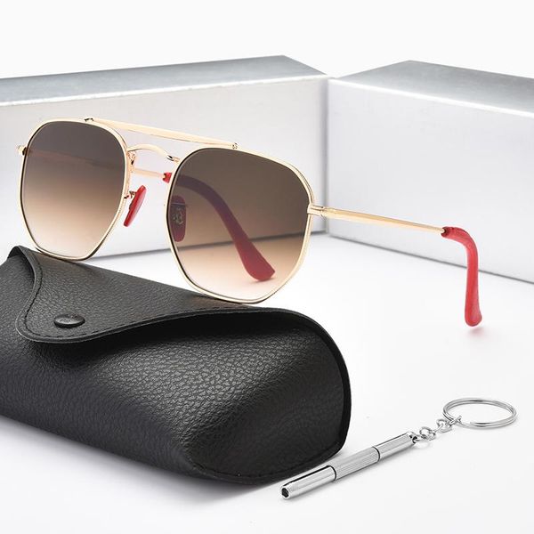 sunglasses classic designer pilot for women men crystal glass mirror lens brown gradient uv400 protection 3648, White;black
sunglasses classic designer pilot for women men crystal glass mirror lens brown gradient uv400 protection 3648, White;black