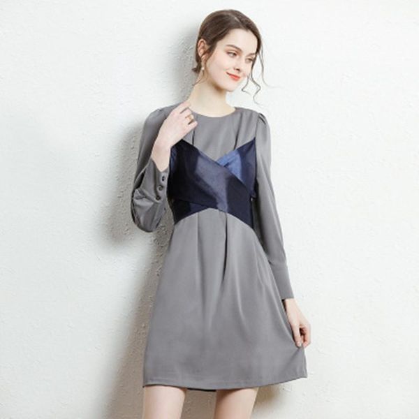 casual dresses big brand vintage vestidos autumn elegant high end women dress patchwork long sleeve party female fashion a line, Black;gray
casual dresses big brand vintage vestidos autumn elegant high end women dress patchwork long sleeve party female fashion a line, Black;gray