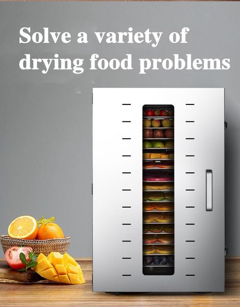dehydrator fruit vegetabl drying machine snacks herbs gain meat dryer 16-layer stainless steel dry fruit machine
dehydrator fruit vegetabl drying machine snacks herbs gain meat dryer 16-layer stainless steel dry fruit machine