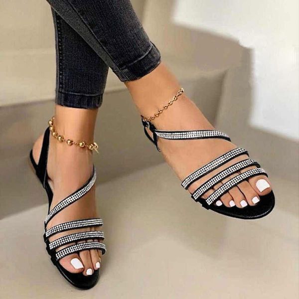 sandals sagace 2021 women's summer rhinestone buckle strap beach open toe breathable shoes non-slip flat flip flop, Black
sandals sagace 2021 women's summer rhinestone buckle strap beach open toe breathable shoes non-slip flat flip flop, Black