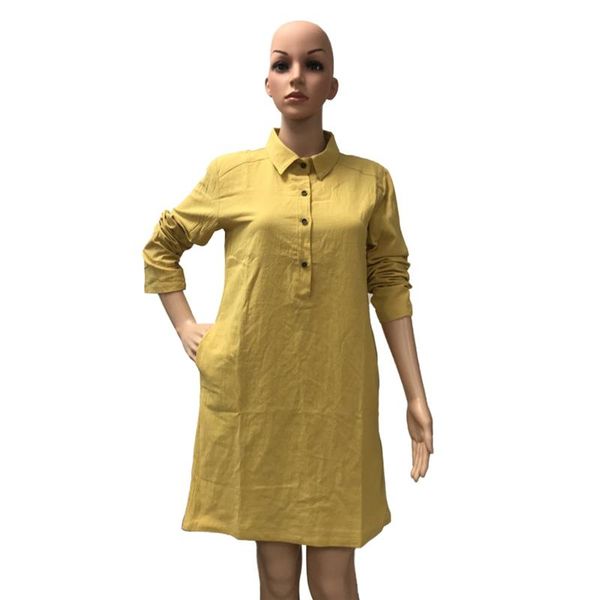 casual dresses 2021 women fashion long sleeve lapel dress solid color buttons for ladies girls, Black;gray
casual dresses 2021 women fashion long sleeve lapel dress solid color buttons for ladies girls, Black;gray