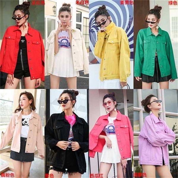 obrix sweet female casual style jacket denim sporty spring autumn pockets square collar full sleeve loose jacket 201013, Black;brown
obrix sweet female casual style jacket denim sporty spring autumn pockets square collar full sleeve loose jacket 201013, Black;brown