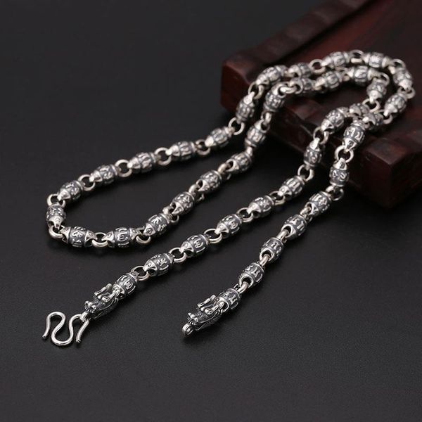 chains six-character mantra leading silver necklace men's retro style domineering personality chain fashion jewelry accessories
chains six-character mantra leading silver necklace men's retro style domineering personality chain fashion jewelry accessories