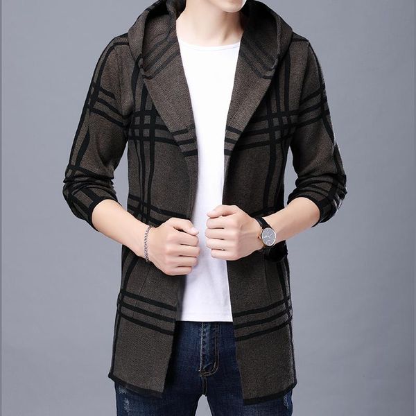 men's sweaters sweater coats men fashion 2021 slim hooded stripe long knitted jacket casual cardigan, White;black
men's sweaters sweater coats men fashion 2021 slim hooded stripe long knitted jacket casual cardigan, White;black