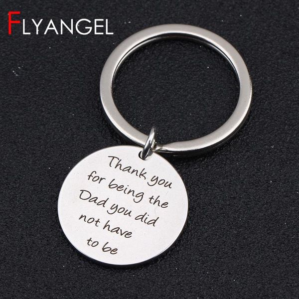 keychains fashion stainless steel keychain engraved bag charm thank you for being the dad did not have to be stepdad keyring gifts, Silver
keychains fashion stainless steel keychain engraved bag charm thank you for being the dad did not have to be stepdad keyring gifts, Silver