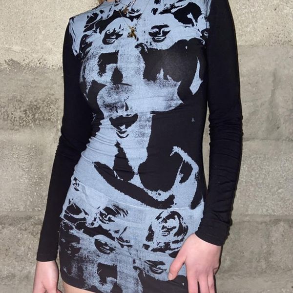 y2k aesthetic print mini womens dresses spring autunm long sleeve slim fit bodycon harajuku streetwear gothic clothes, Black;gray
y2k aesthetic print mini womens dresses spring autunm long sleeve slim fit bodycon harajuku streetwear gothic clothes, Black;gray