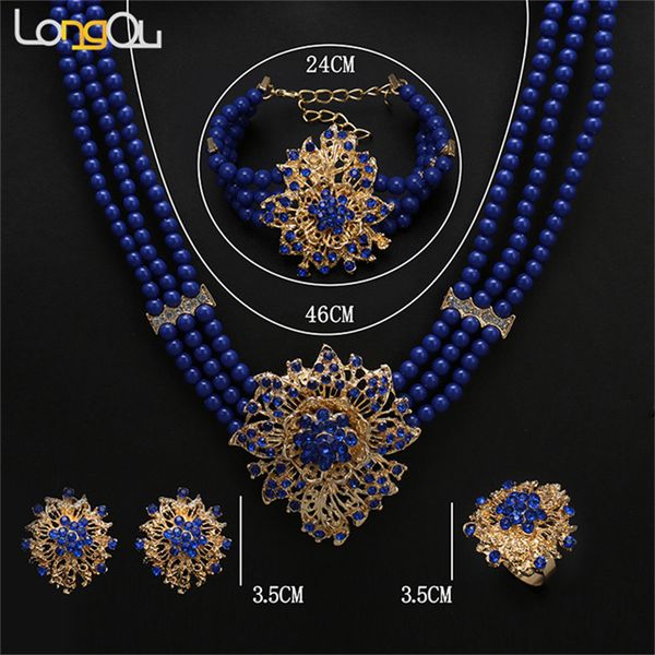 longqu wedding african beads jewelry sets for women 2021 fashion nigerian gold jewelry set necklace ring earringss, Black
longqu wedding african beads jewelry sets for women 2021 fashion nigerian gold jewelry set necklace ring earringss, Black