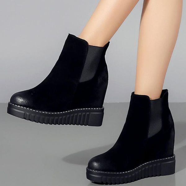 boots high winter warm casual shoes women genuine leather wedges heel ankle female round toe platform oxfords, Black
boots high winter warm casual shoes women genuine leather wedges heel ankle female round toe platform oxfords, Black