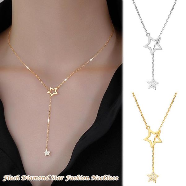 pendant necklaces cute shiny star choker drops charm charming woman wedding party birthday jewelry ll@17, Silver
pendant necklaces cute shiny star choker drops charm charming woman wedding party birthday jewelry ll@17, Silver