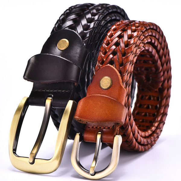 men's leather braided casual and dress belts, Black;brown
men's leather braided casual and dress belts, Black;brown