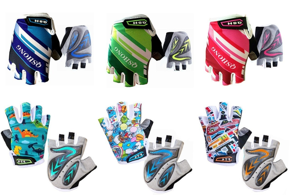 gel padding half finger kids cycling gloves outdoor sport road mountain bike monkey bars fit boy girl youth age 2-12g, Blue;gray
gel padding half finger kids cycling gloves outdoor sport road mountain bike monkey bars fit boy girl youth age 2-12g, Blue;gray
