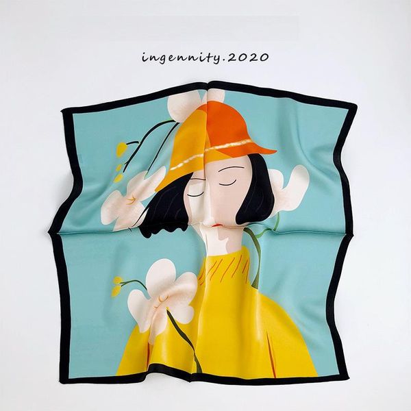 scarves 100% natural silk square 52*52 women small handkerchief cartoon fashion lady print crepe satin plain bandana head band, Blue;gray
scarves 100% natural silk square 52*52 women small handkerchief cartoon fashion lady print crepe satin plain bandana head band, Blue;gray