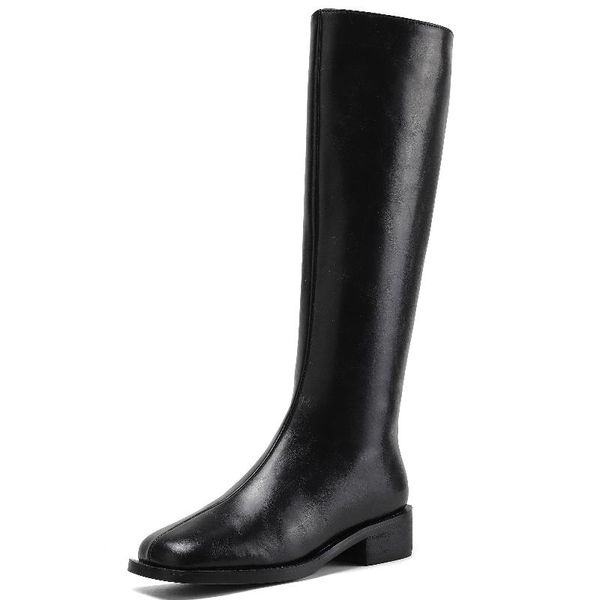 boots fashion knee high women genuine leather autumn winter women's boot low heels casual long party shoe lady big size, Black
boots fashion knee high women genuine leather autumn winter women's boot low heels casual long party shoe lady big size, Black